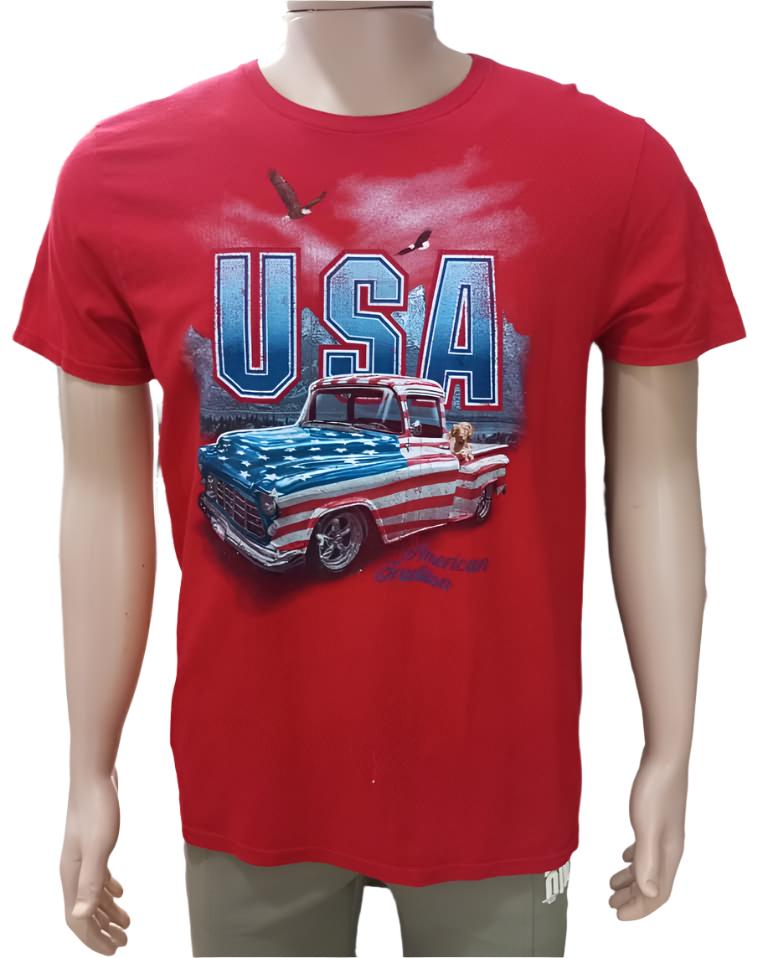 USA Polo Red T-Shirt (UniSex) | GWDL10