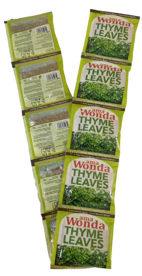 Ama Wonda Thyme Leaves 10 Pieces Per Roll 50g, Green | GNV12a