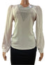 Elegant Modern Classy Top (Shirt, Blouse) for Ladies 2XL, Nude color | MNE7a