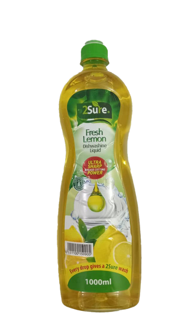 2Sure Fresh Lemon Dish Washing Liquid, 1000ml | EVG22a