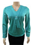 Trendy Fashionable Shirt (Top) for Ladies Medium Size, Green | DBK5b