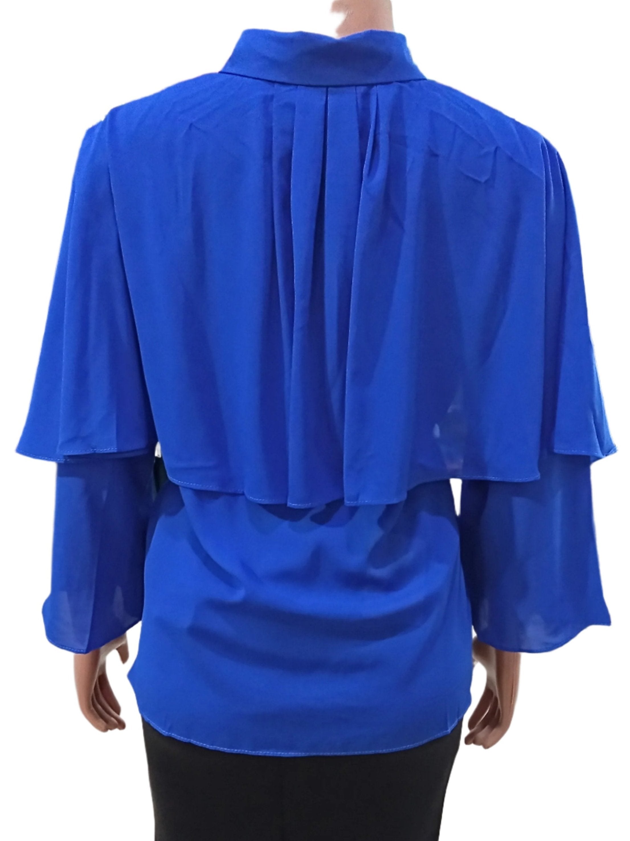 Fancy Designer Seven Fashion Top (Shirt, Blouse) for Ladies 2XL, Blue | CYZ3a