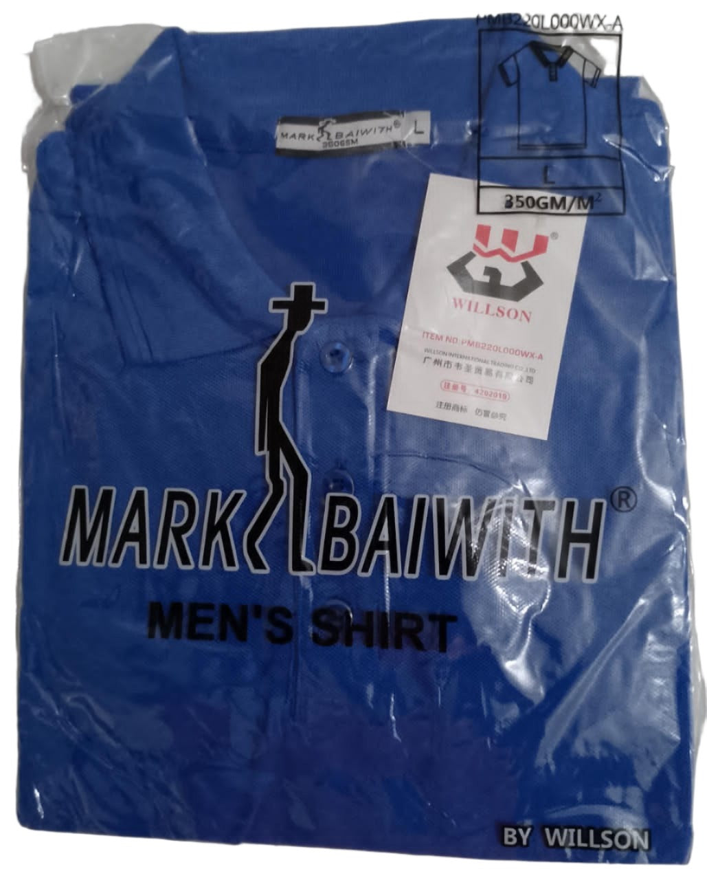 Affordable Mark Baiwth Men's Shirt Large, Blue | UHP1c