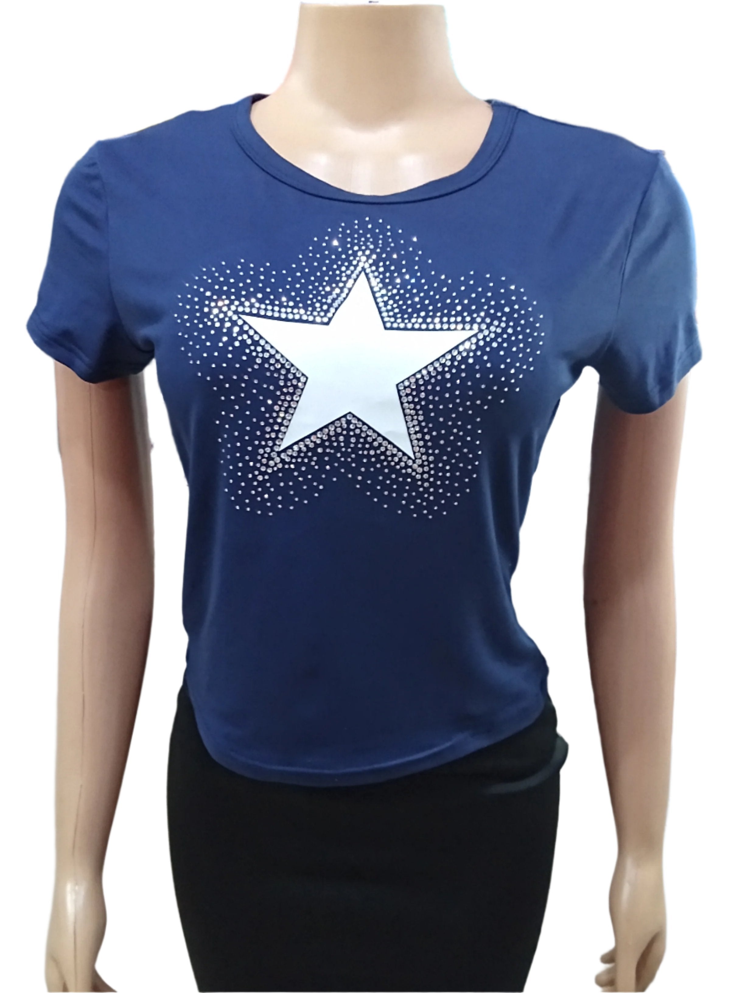 Stylish Blue Star Shirt for Ladies | RSSJ8