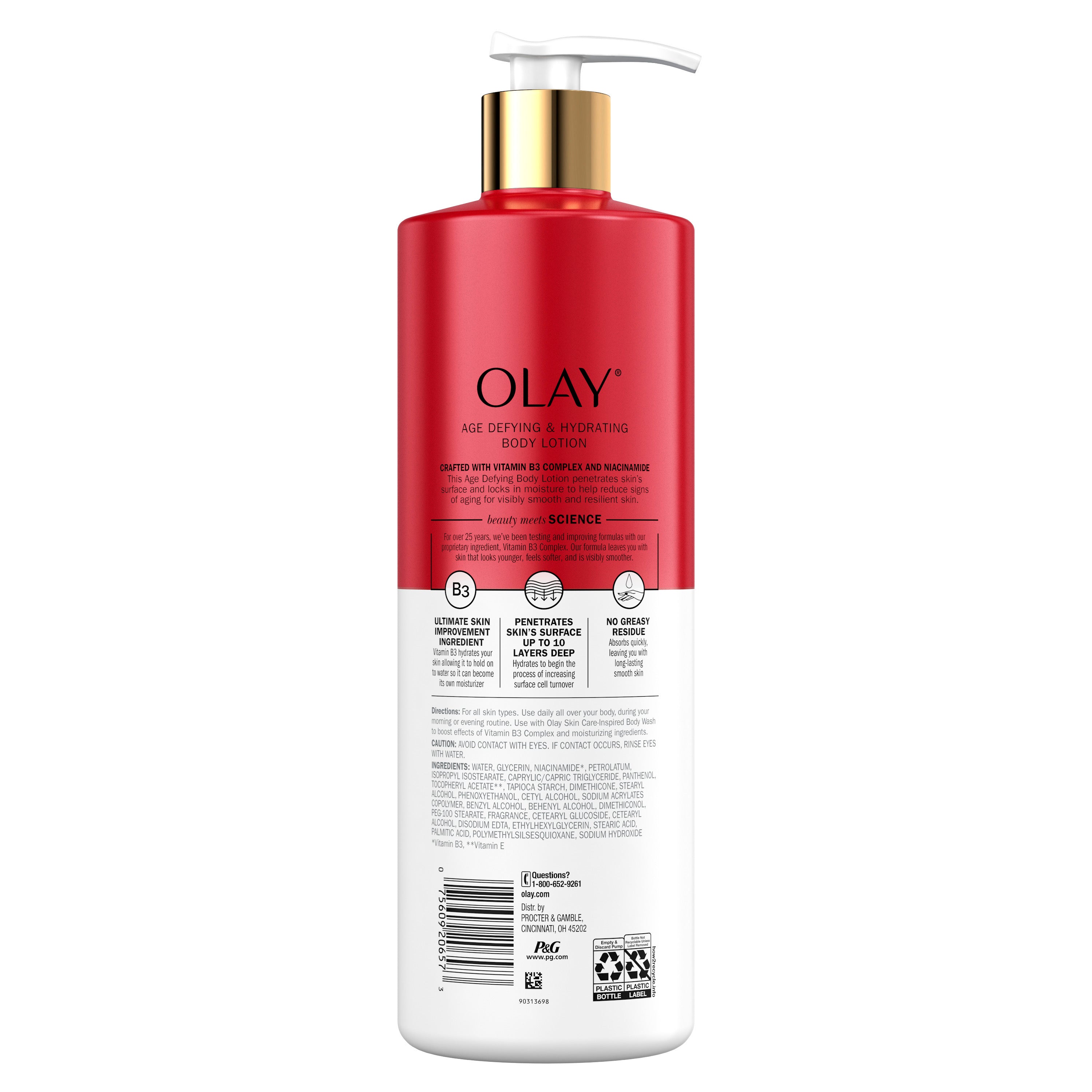 Olay Age Defying & Hydrating Niacinamide Hand and Body Lotion 17 fl oz. | MTTS307
