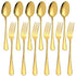 12pcs Set of Gold Cutlery | TCHG345a