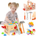 Wooden Tool Set for Kids 2 3 4 5 Year Old, 29Pcs Educational STEM Toys Toddler Montessori Toys for 2 Year Old Construction Preschool Learning Activities Gifts for Boys Girls Age 2-4 1-3 | MTTS160