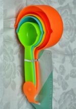 5 Piece Nested Multi-Colour Measuring Cups and Spoons Set | TCHG269a