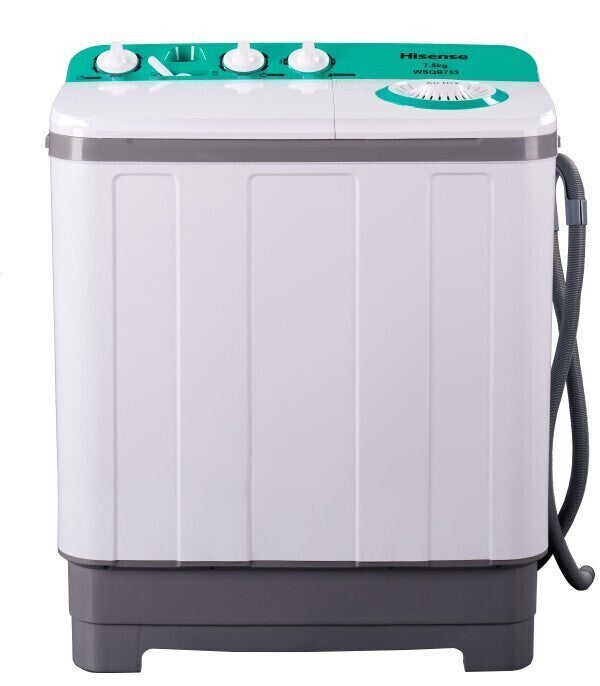 Hisense WM753-WSQB 7.5KG Top Load Twin Tub Washing Machine - AGT Plaza - One Stop Marketplace