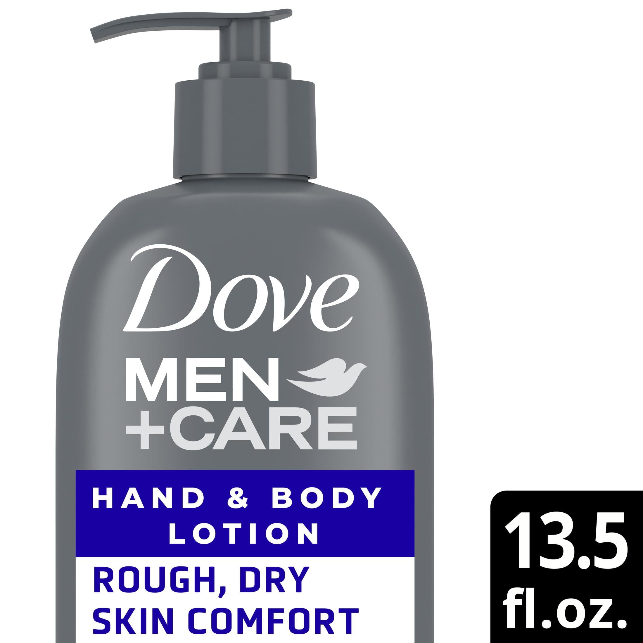 Dove Men+Care Skin Comfort Non Greasy Hand and Body Lotion for Dry Skin, Fresh, 13.5 fl oz | MTTS416