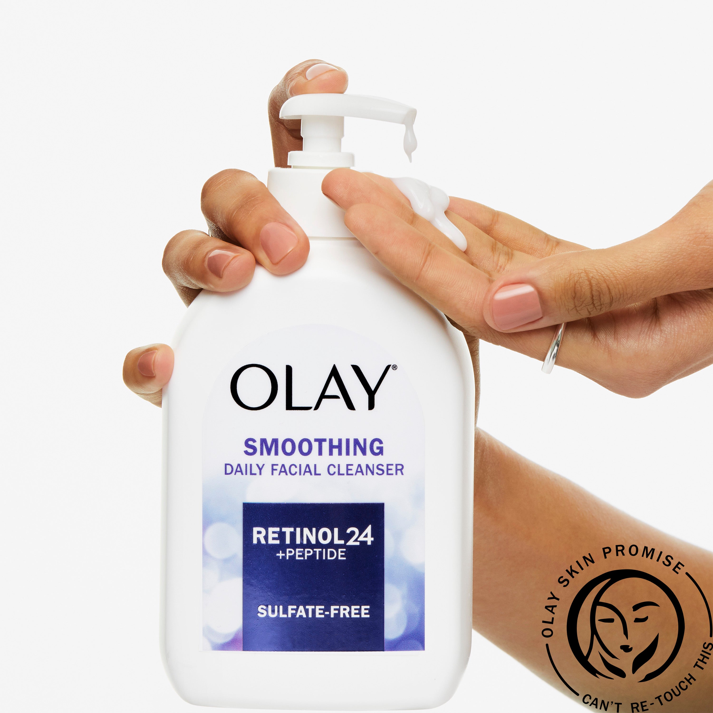Olay Retinol 24 + Peptide Face Wash, Smoothing, Sulfate-Free, 16 fl oz | MTTS329