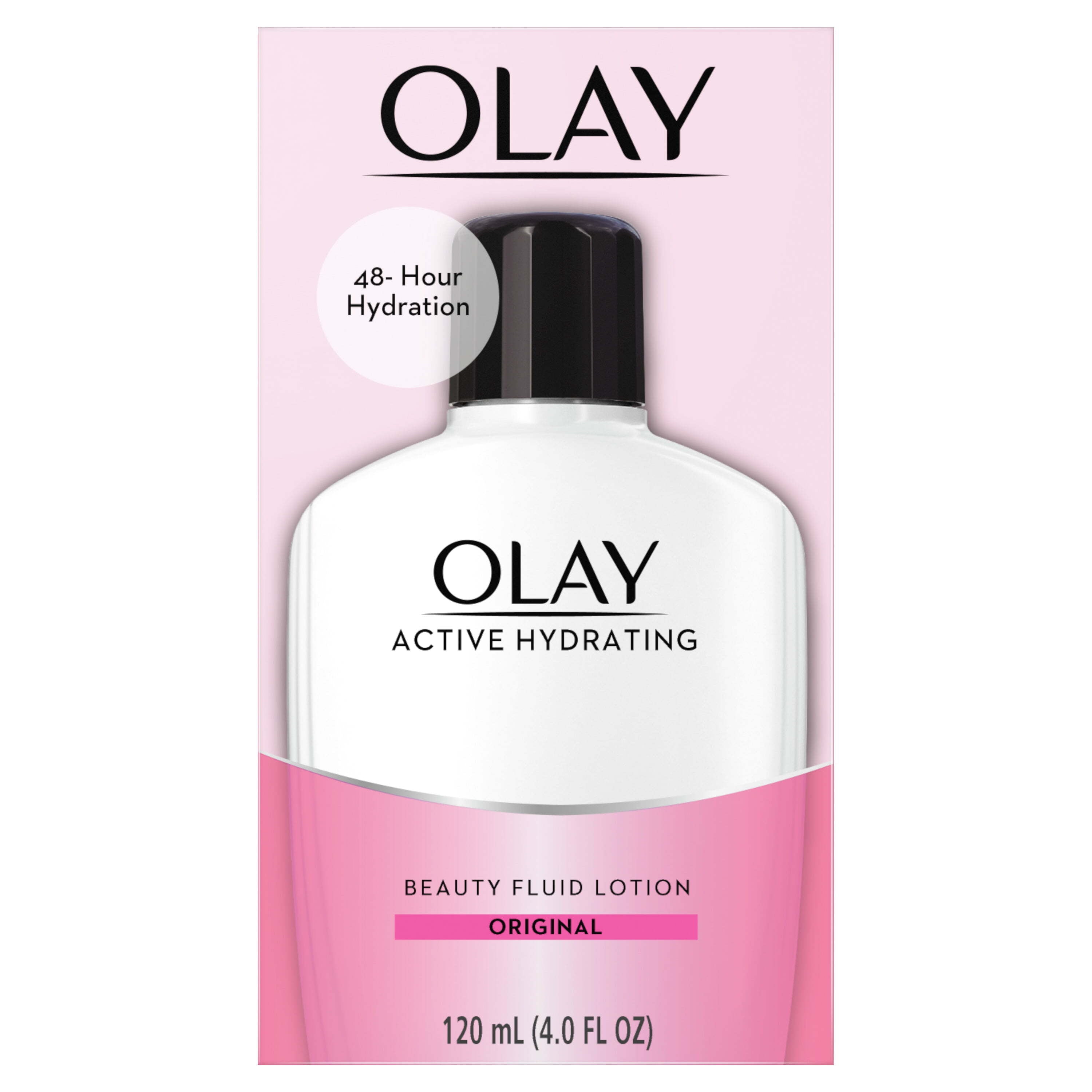 Olay Active Hydrating Beauty Moisturizing Lotion, Soothes Dryness in All Skin Types, 4.0 fl oz | MTTS310