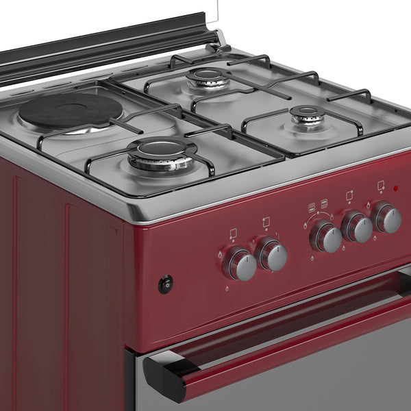 Maxi 60*60 (3+1) Burner Gas Cooker Red | FNLG265