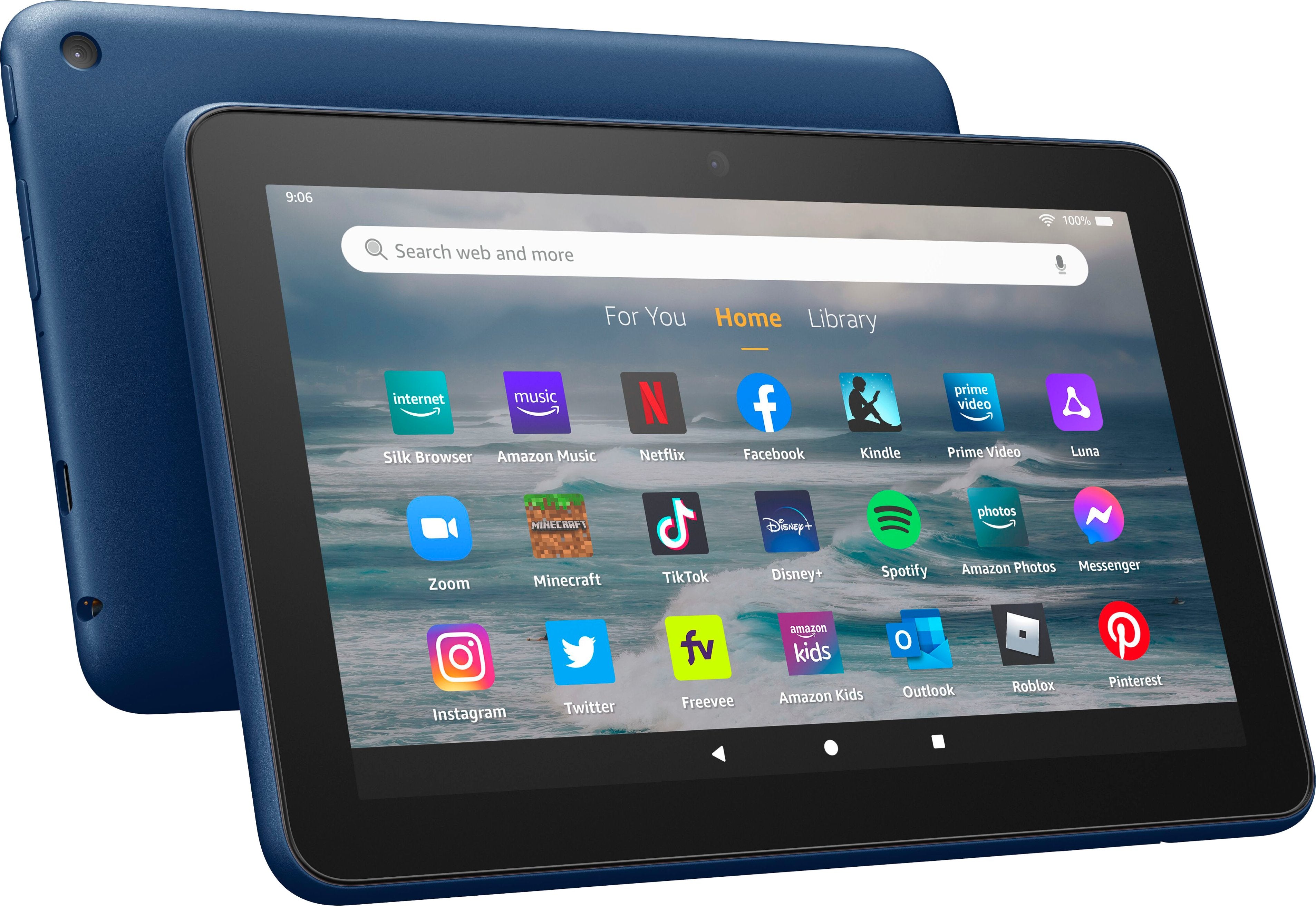 Amazon - Fire 7 (2022) 7” tablet with Wi-Fi 16 GB - Denim | BBSS35A