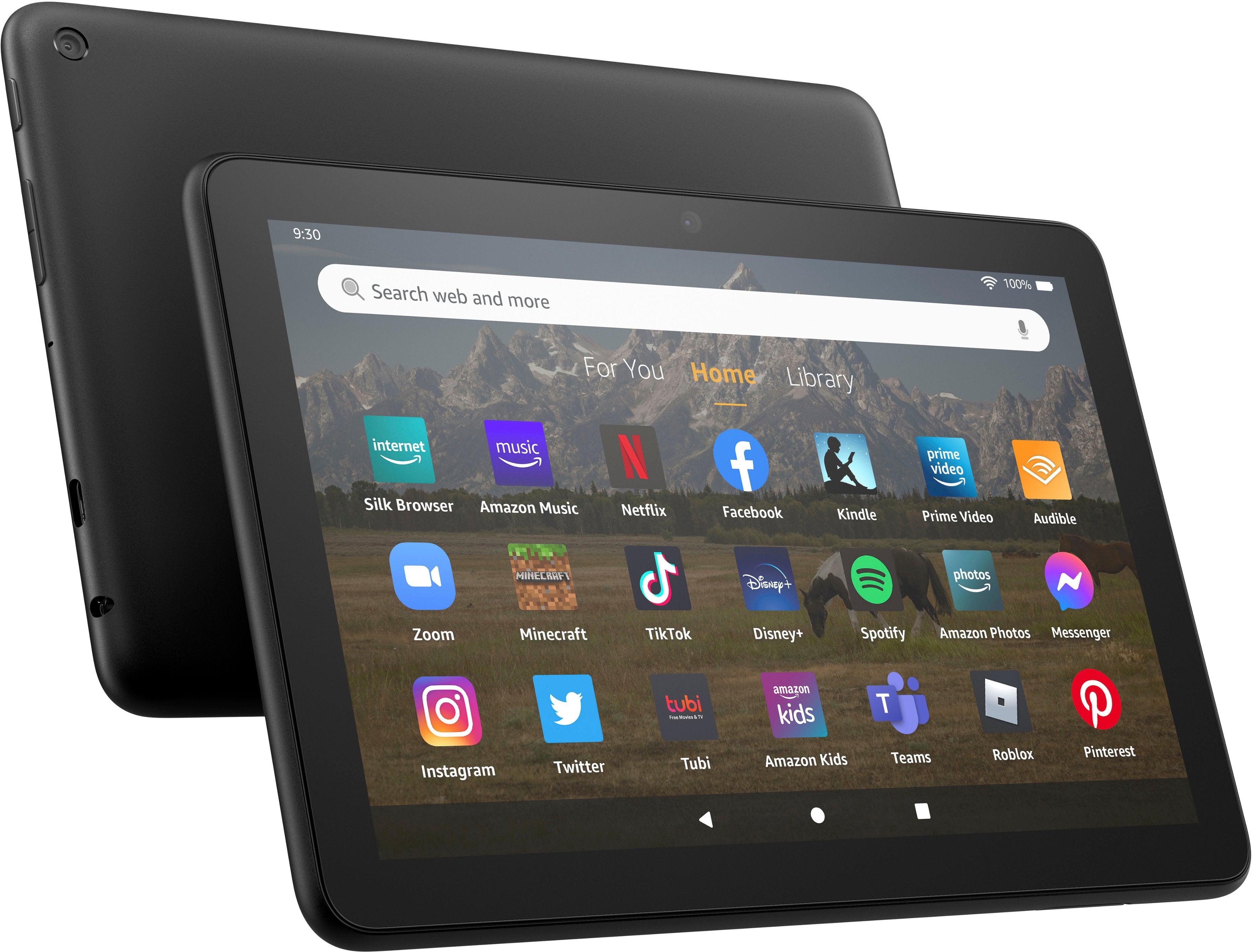 Amazon - Fire HD 8 (2022) 8" HD tablet with Wi-Fi 64GB - Black | BBSS56A