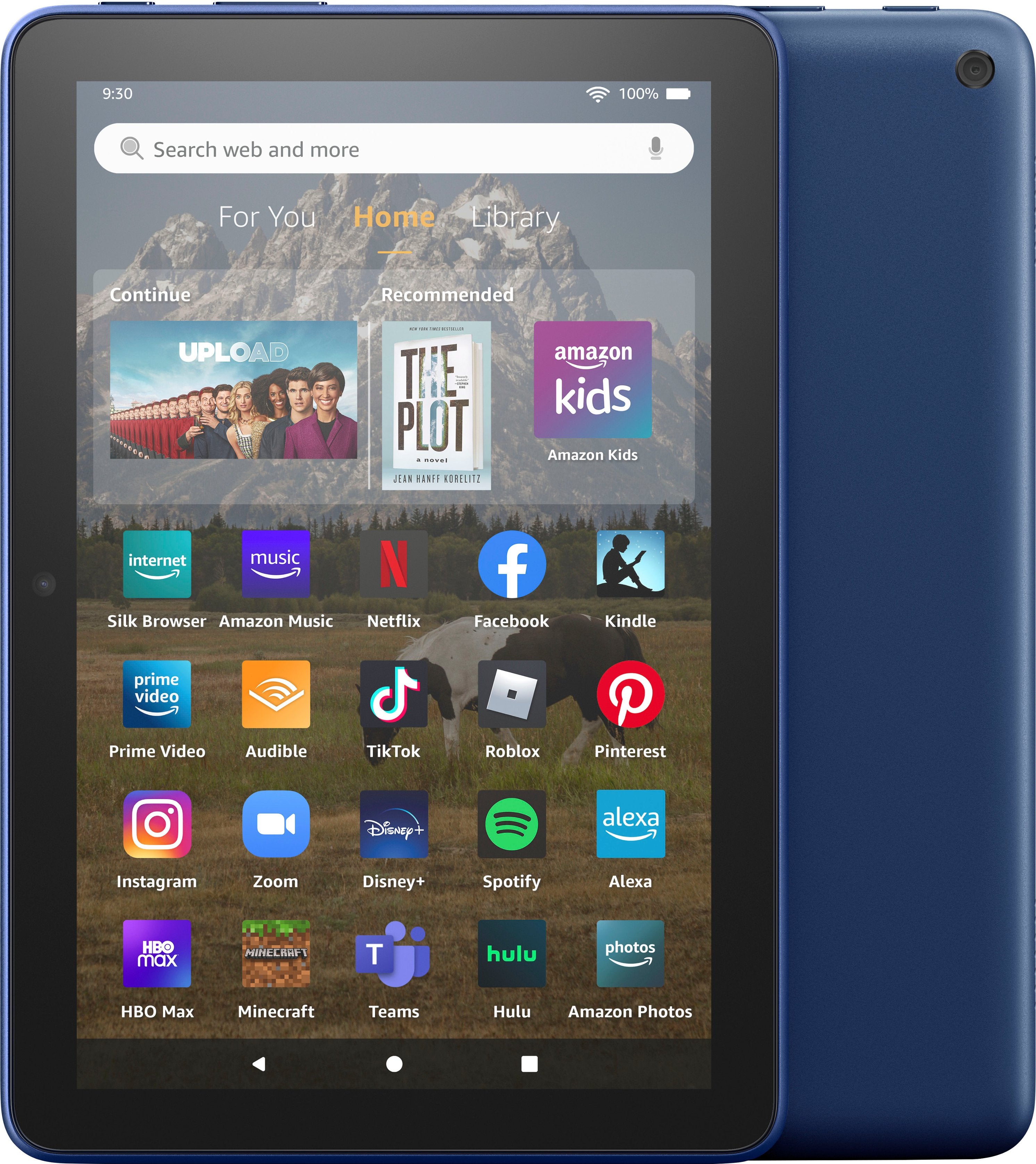 Amazon - Fire HD 8 (2022) 8" HD tablet with Wi-Fi 32 GB - Denim | BBSS53A