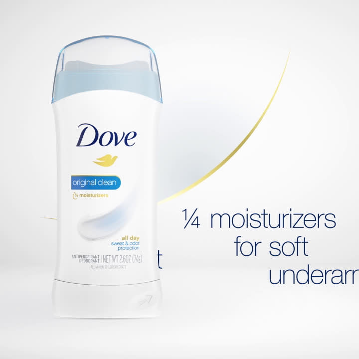 Dove Antiperspirant Deodorant Stick Twin Pack, Original Clean, 2.6 oz | MTTS235