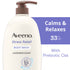 Aveeno Stress Relief Soap Free Body Wash with Prebiotic Oat, Lavender Scented Shower Gel, 33 oz | MTTS354