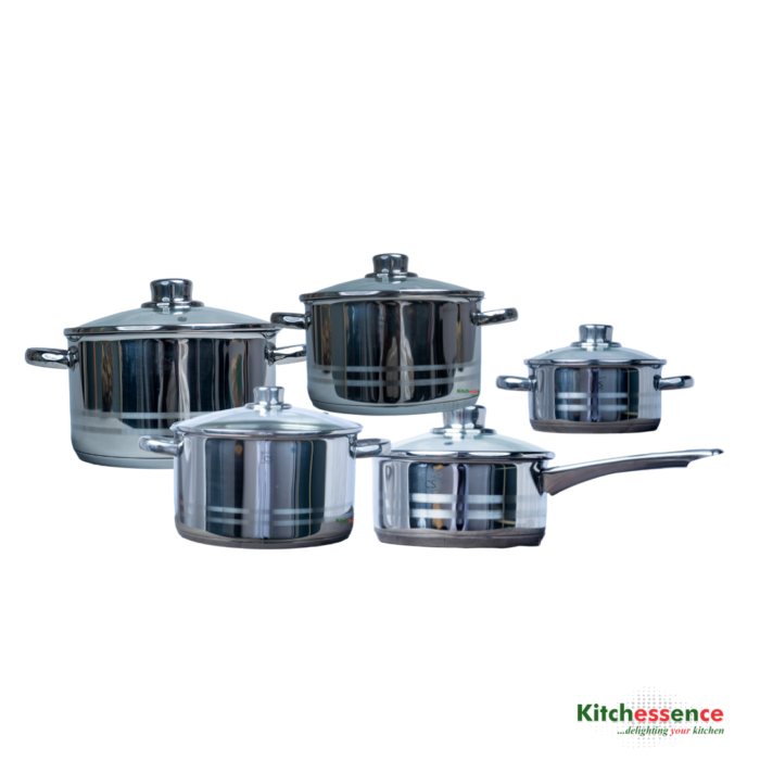 CS-Koschsysteme 10 Piece Stainless Steel Cookware Set | TCHG335a