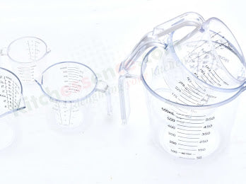 Acrylic Pyrex Measuring Cup – 600ml, 300ml, 150ml – For Hotels and Restaurants | TCHG220a
