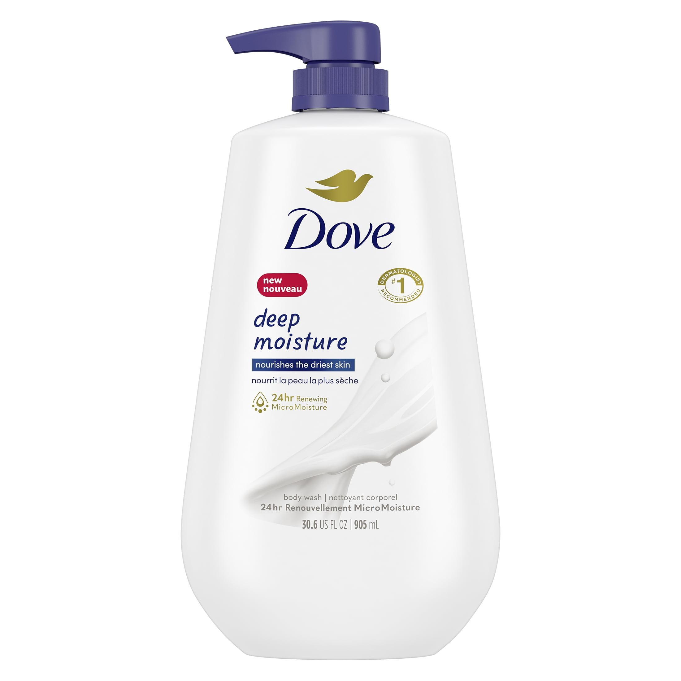 Dove Deep Moisture Nourishing Long Lasting Body Wash, 30.6 fl oz | MTTS421