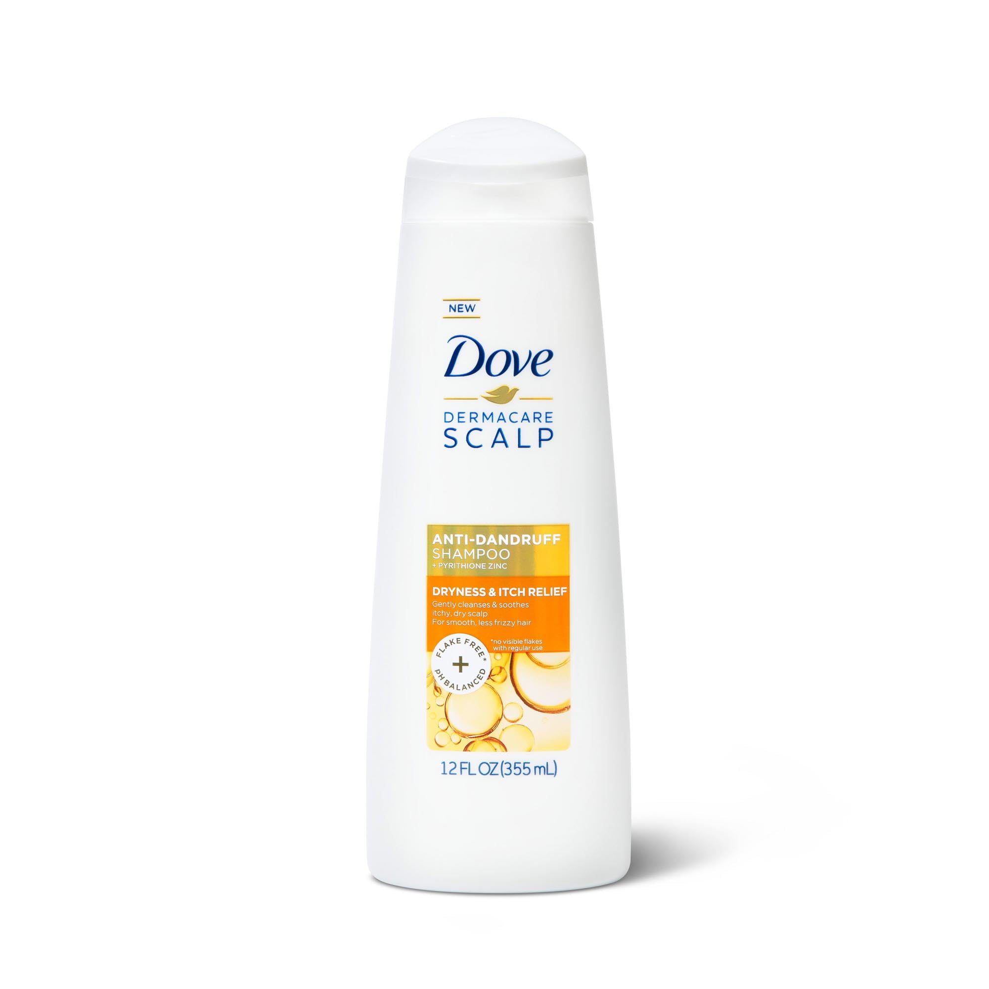 Dove Dermacare Scalp Anti Dandruff Daily Shampoo with Pyrithione Zinc, 12 fl oz | MTTS448