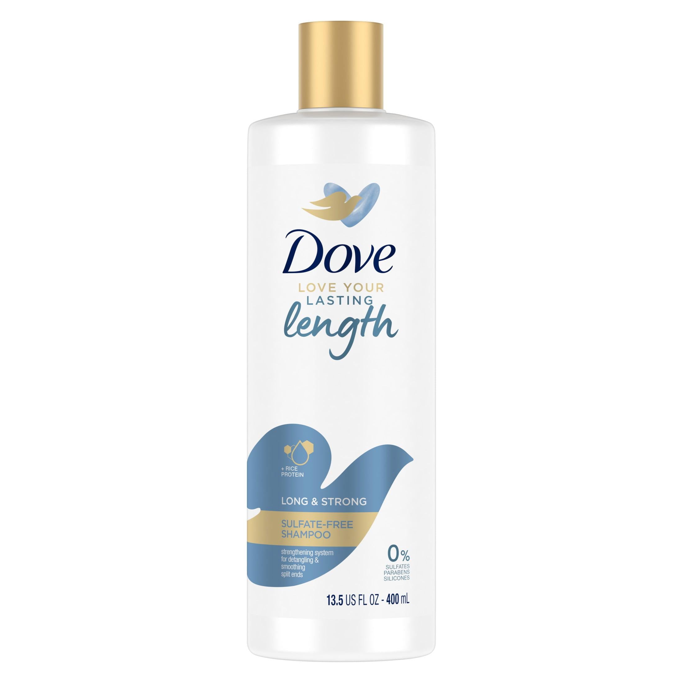 Dove Love Your Lasting Length Long and Strong Sulfate-Free Shampoo for All Hair Types, 13.5 fl oz | MTTS452