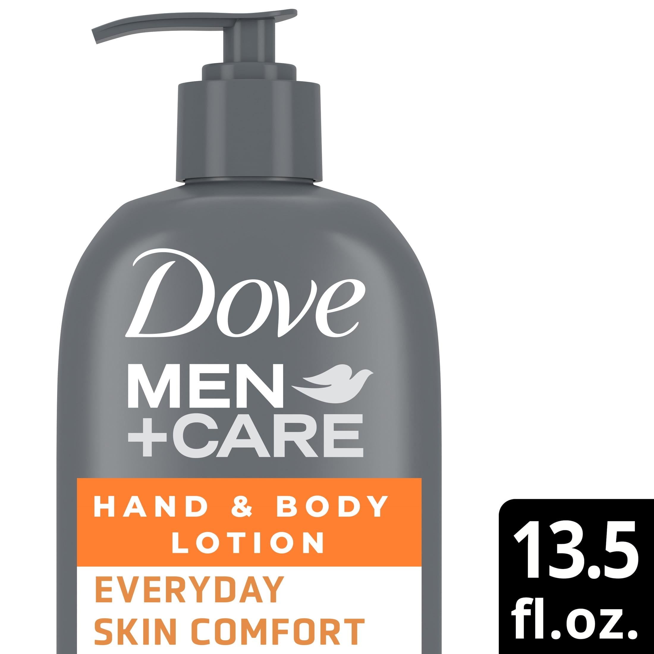 Dove Men+Care Everyday Skin Comfort Non Greasy Hand and Body Lotion for Dry Skin, Light, 13.5 fl oz | MTTS418