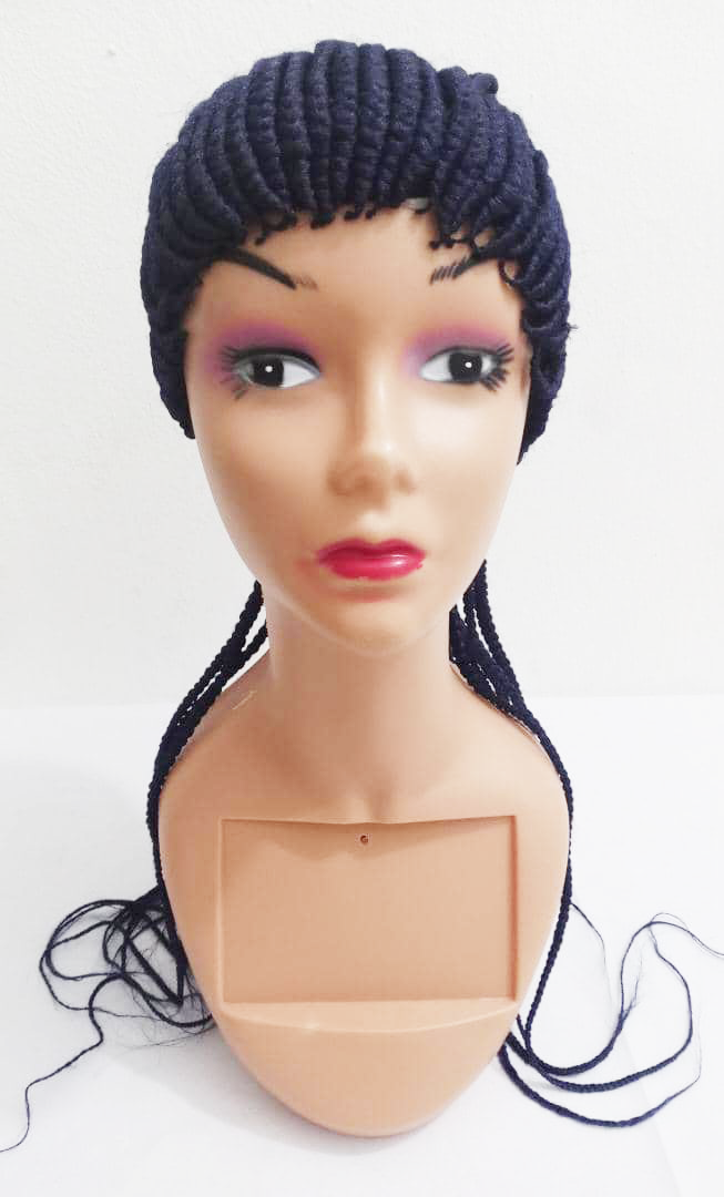 Stylish Weave Front Long Braided Wig | EGN14c