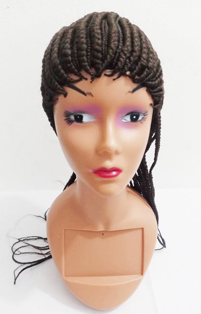 Stylish Weave Front Long Braided Wig | EGN14g