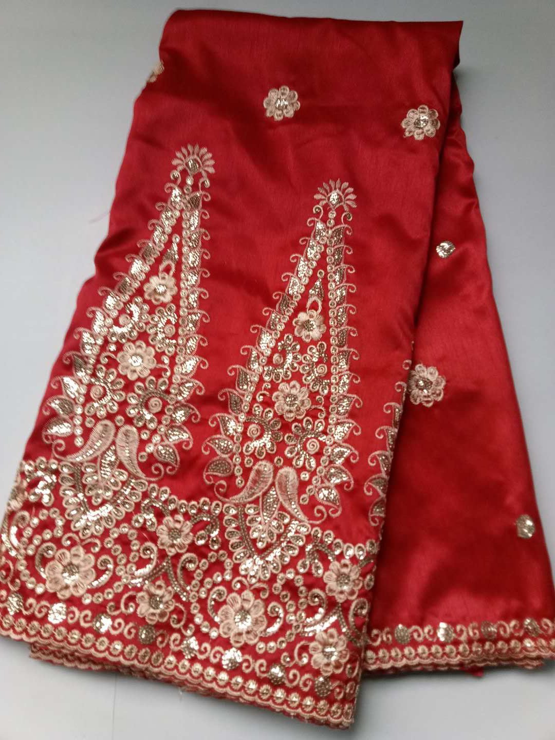 Indian Dubai Embroidered African Lace George (5 Yards Per Piece) | GLZ5042 | AFRS450