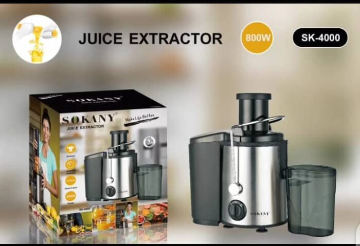 Sokany Electric Fruit and Vegetable Juice Extractor, 800W | TCHG132a