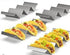 Aluminum 3 Compartment Taco Holder and Serverware For Hotels and Restaurants | TCHG179a