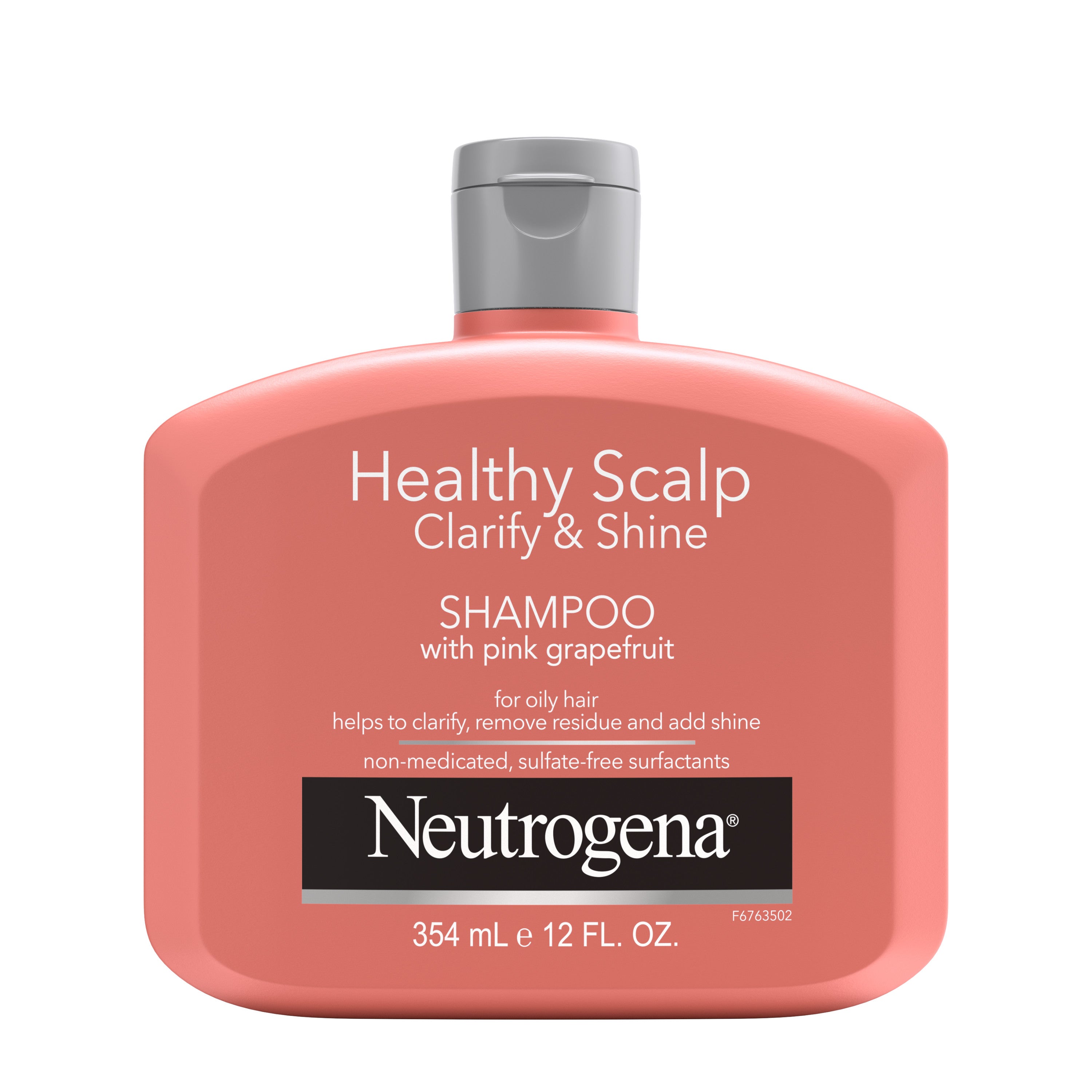 Neutrogena Exfoliating Shampoo for Oily Hair & Scalp with Pink Grapefruit, 12 fl oz | MTTS253