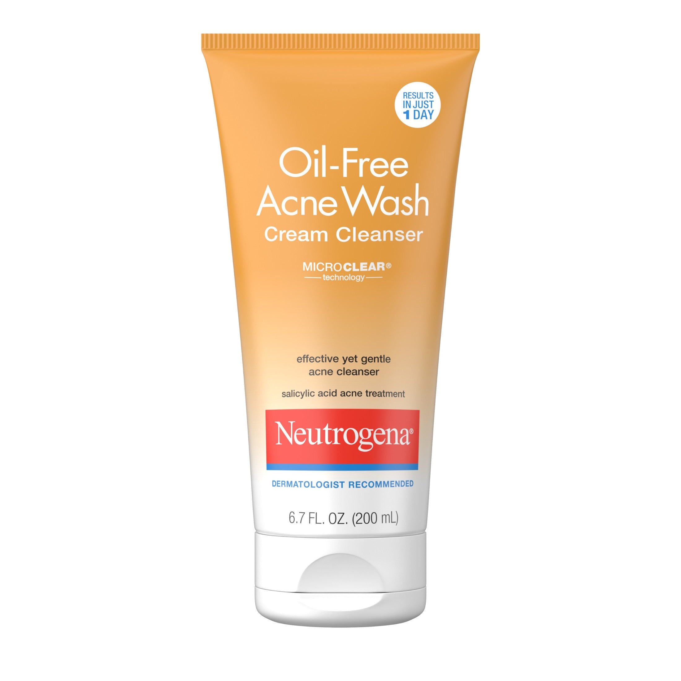 Neutrogena Oil-Free Acne Face Wash Cream, Face Cleanser, 6.7 fl. oz | MTTS276