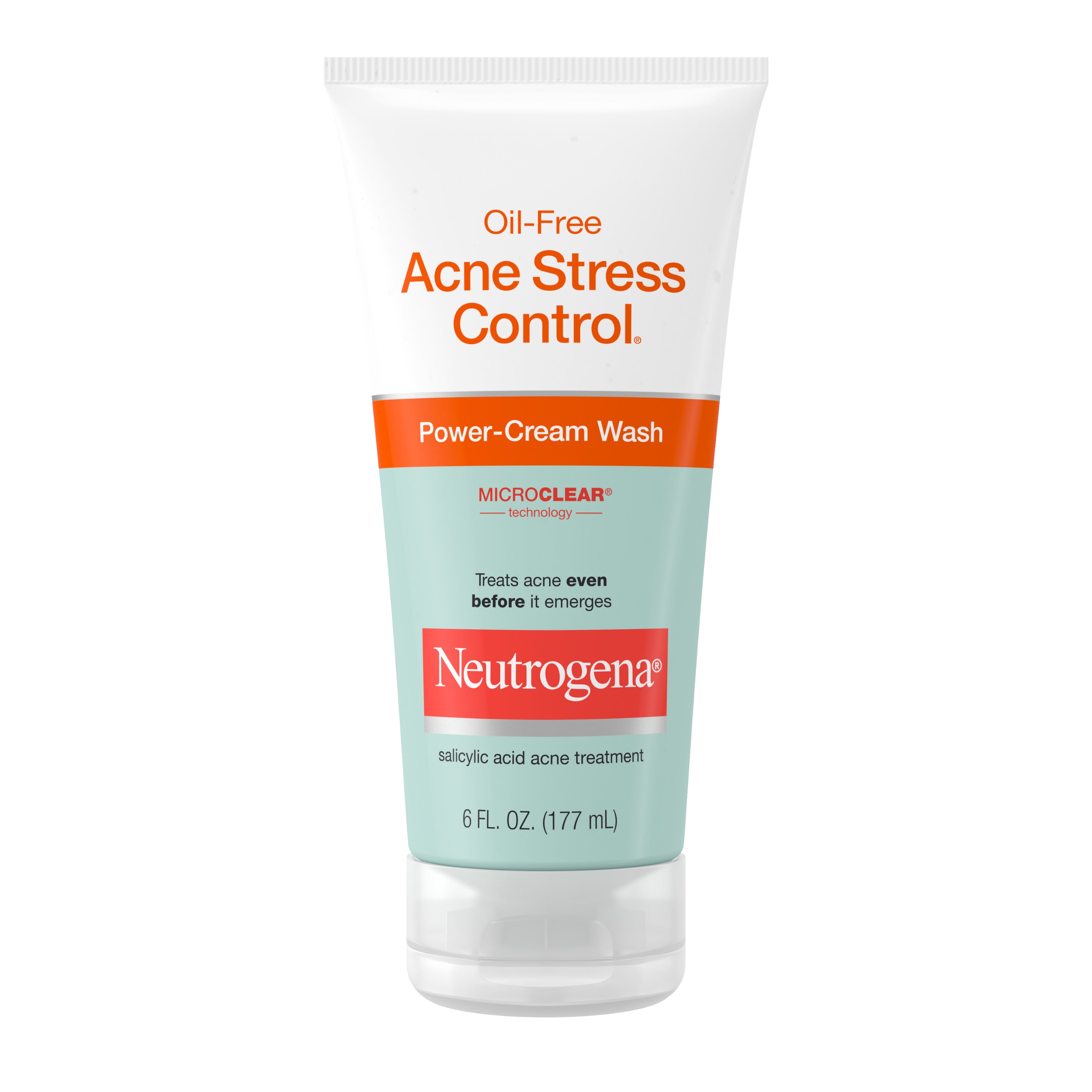 Neutrogena Oil-Free Acne Stress Control Power-Cream Face Wash 6 fl. oz | MTTS284