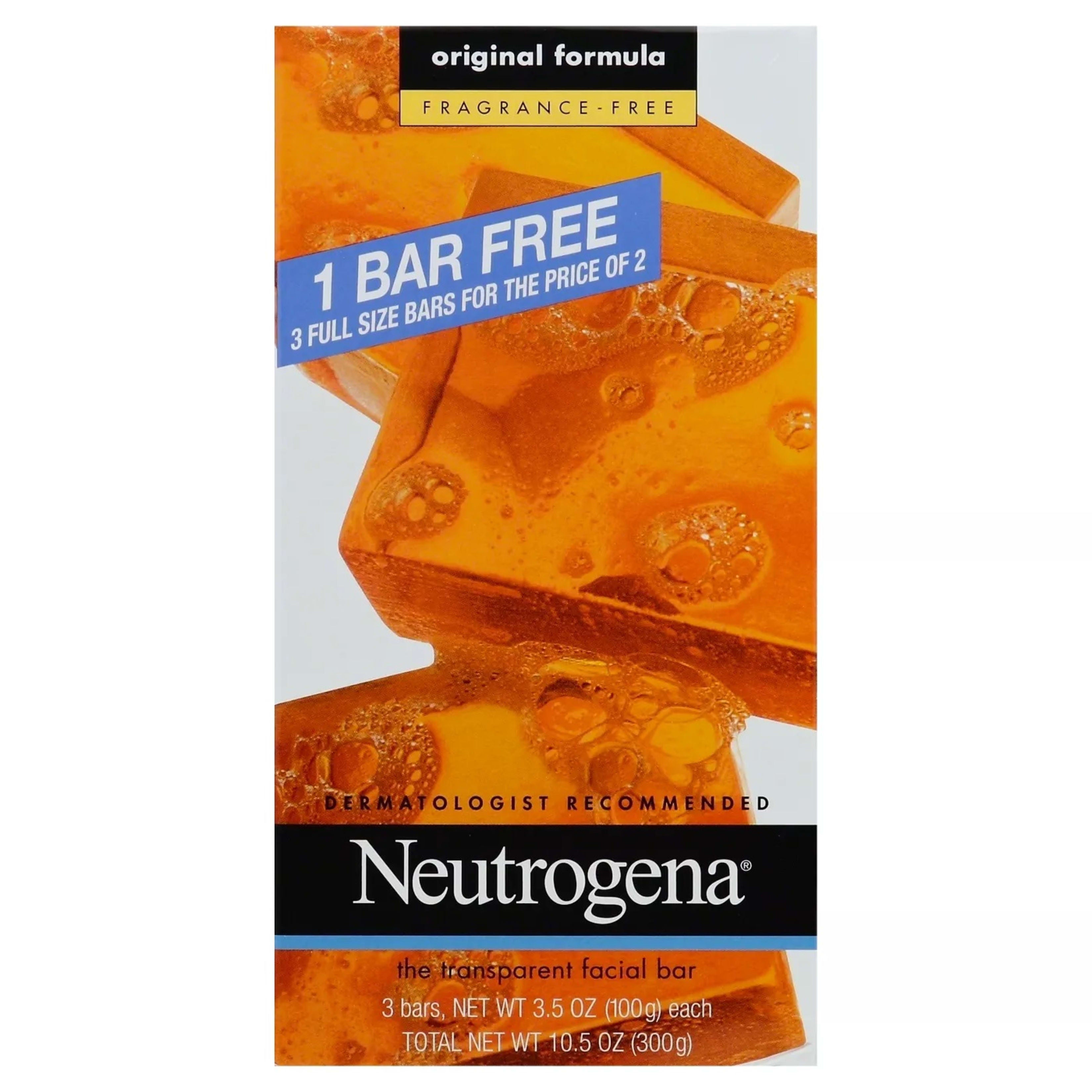 Neutrogena Original Fragrance-Free Gentle Facial Cleansing Bar, 3 pk./3.5 oz | MTTS288