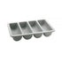Polypropylene Grey Cutlery Box- 4 Compartment-55x33x10cm For Hotels and Restaurants | TCHG287a