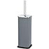 Set of Rectangular Pedal Bin and Toilet Brush with Removable Bucket 5L – Grey for Hotels and Restaurants | TCHG172a
