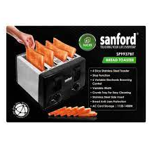 Sanford 4 Slice Toaster SF9937bt- 1400 Watt for Homes, Hotels, and Restaurants | TCHG44a