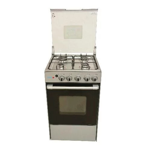 Scanfrost 4-Burner Gas Cooker with Gas Oven Grey 50×55 – SFC5402S for Homes, Hotels, and Restaurants | TCHG56a