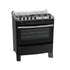 Scanfrost 5-Burner Gas Cooker with Gas Oven Black- CK7500B for Homes, Hotels, and Restaurants | TCHG65a