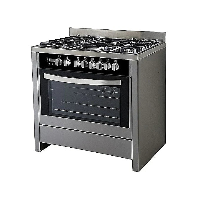 Scanfrost 5-Burner Gas Cooker with Gas Oven, Grill, and Auto Ignition 80x60cm – SFC851M for Homes, Hotels, and Restaurants | TCHG66a