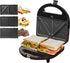 Scanfrost Sandwich and Waffle Maker with Nonstick Coating SFSM700W for Homes, Hotels, and Restaurants | TCHG93a