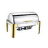 Stainless Steel Gold Plated Chafing Dish for Homes, Hotels, and Restaurants | TCHG202a