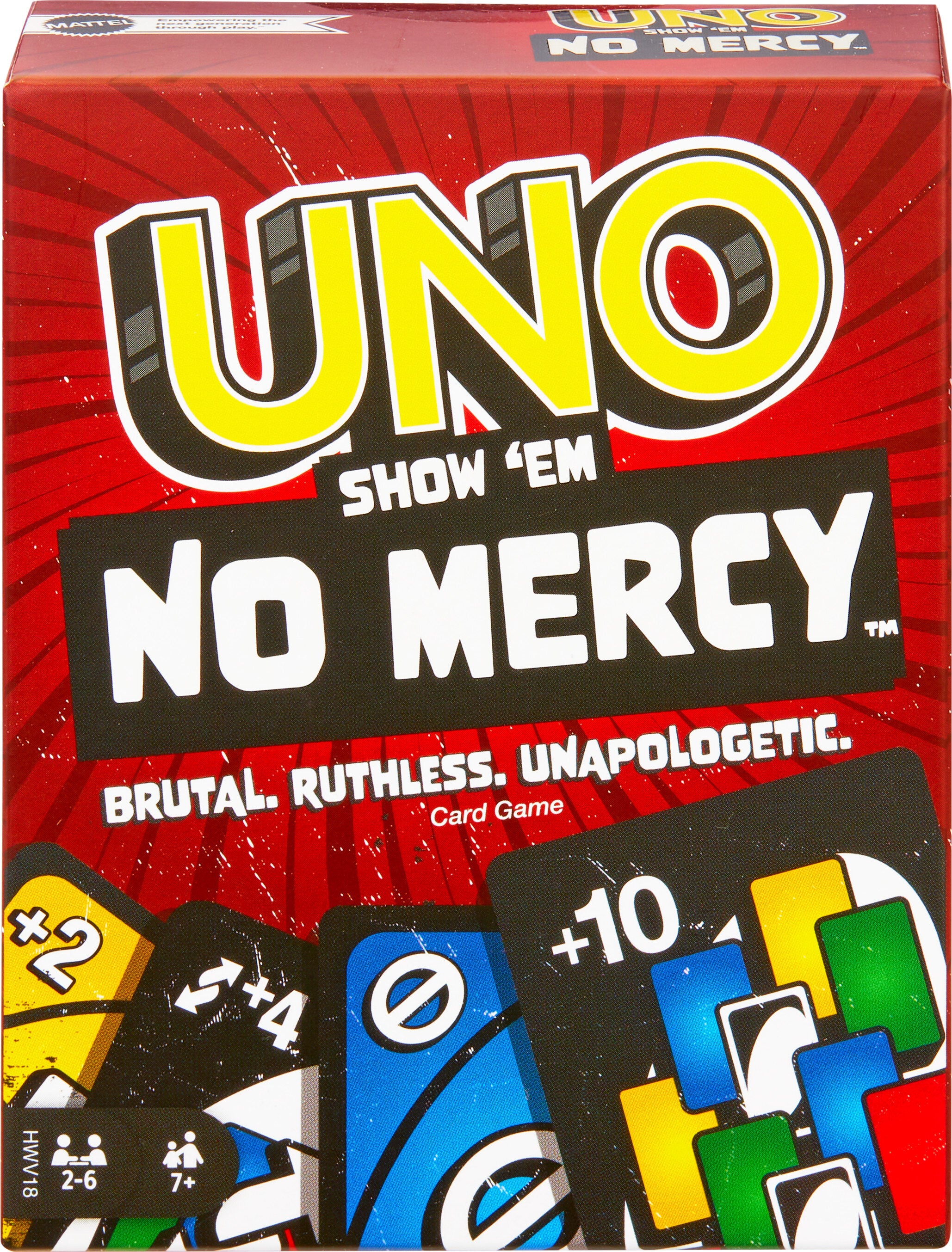 UNO Show ‘em No Mercy Card Game for Kids, Adults & Family Night, Parties and Travel | MTTS176