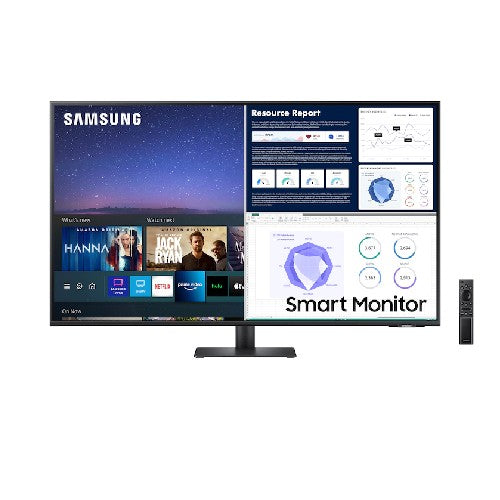 SAMSUNG 43 Inch 4K Smart Monitor, Smart TV Apps, Microsoft 365, Netflix, Amazon Instant Video, YouTube, 3840 x 2160,60Hz, 4K UHD Display, Eye Saver Mode, Tilt, speaker,HDMI M7 Series, M70A (LS43AM702UNXZA)  | PPLG592a