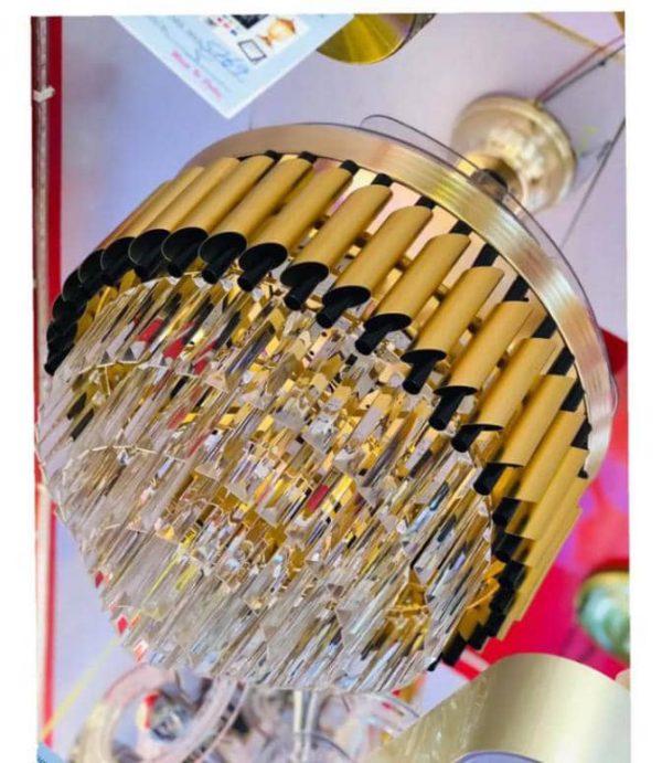 Crystal Chandelier With Fan & Amp; Music Player. | PMTG9a