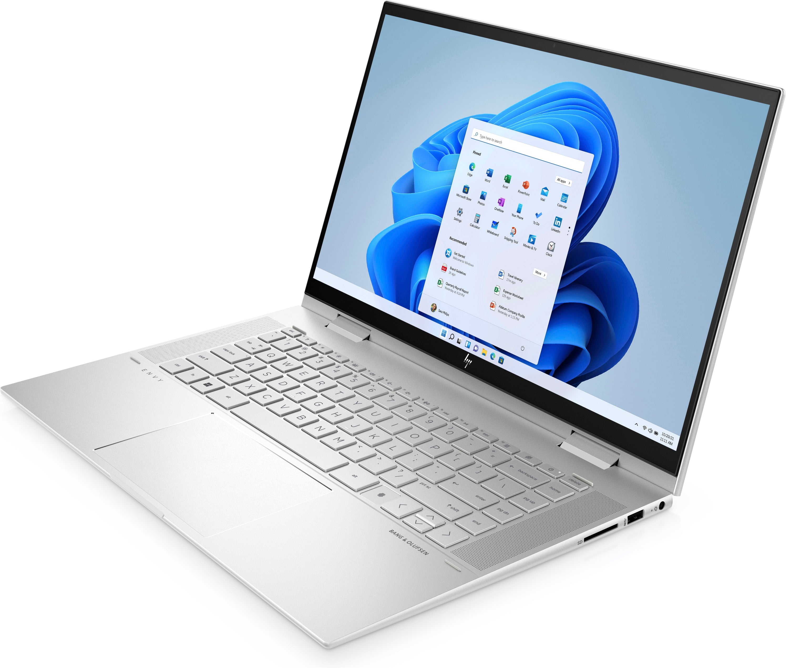 HP Envy 15.6" x360 Touch Laptop, Intel Core i5-1240P, 8GB RAM, 512GB SSD, Natural Silver, Windows 11 Home, 15-es2050wm | MTTS18