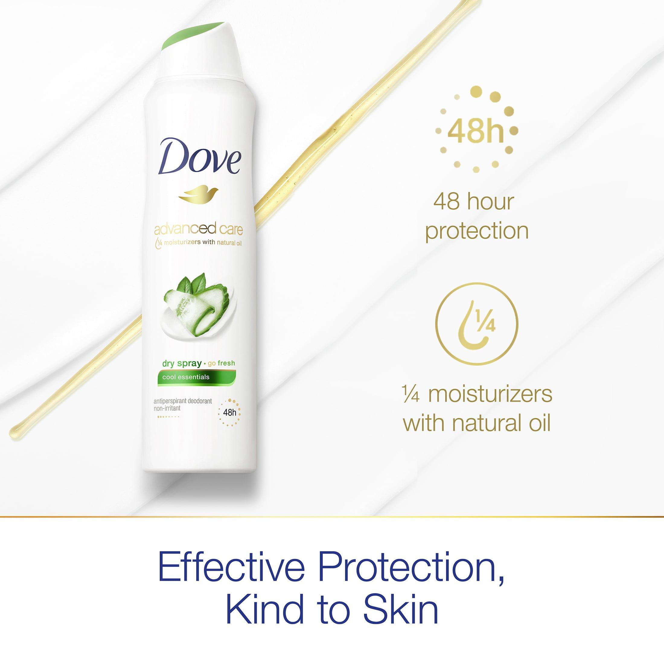 Dove Advanced Care Antiperspirant Deodorant Dry Spray, Cool Essentials, 3.8 oz | MTTS236